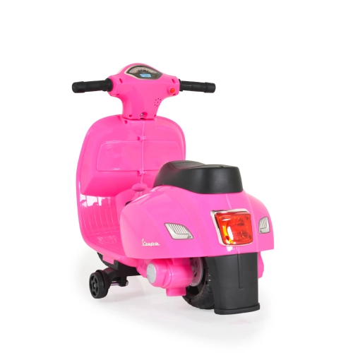 Детски розов акумулаторен мотор Vespa GTS Super Sport  - 5