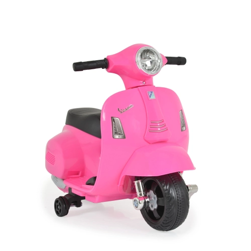 Детски розов акумулаторен мотор Vespa GTS Super Sport  - 1