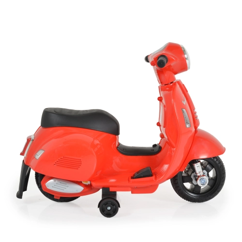Детски червен акумулаторен мотор Vespa GTS Super Sport  - 2