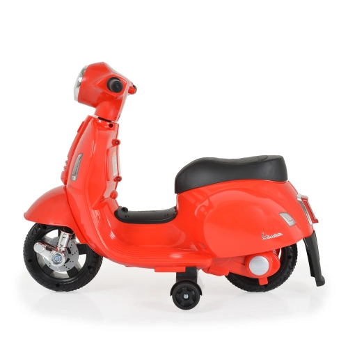 Детски червен акумулаторен мотор Vespa GTS Super Sport  - 6