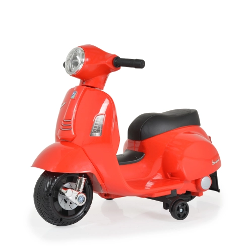 Детски червен акумулаторен мотор Vespa GTS Super Sport  - 7