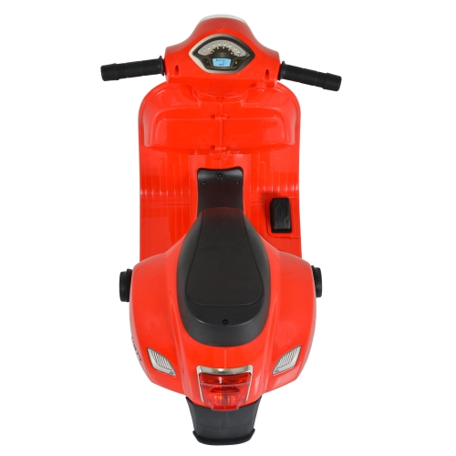 Детски червен акумулаторен мотор Vespa GTS Super Sport  - 10