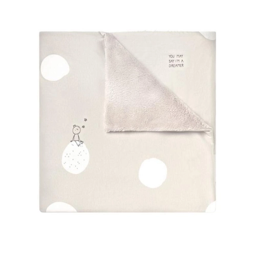 Бебешко сиво меко одеяло Dreamer Grey 75х110см  | PAT27974