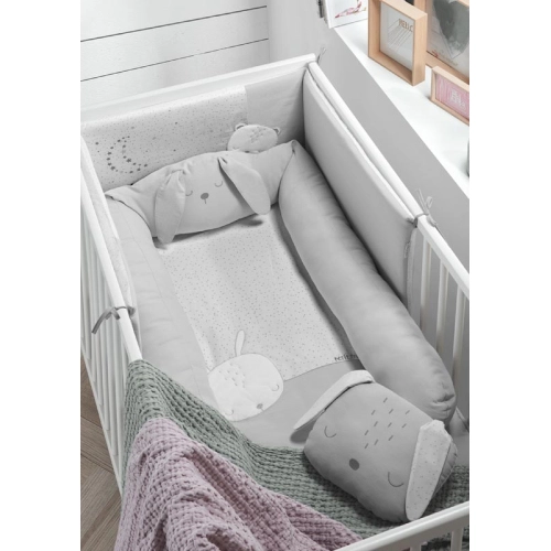 Сива кошница за бебешки принадлежности Sleepy Grey  - 4