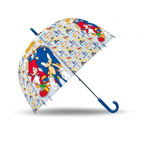 Sonic Umbrella прозрачен 19 инча - Таралежът | PAT28032