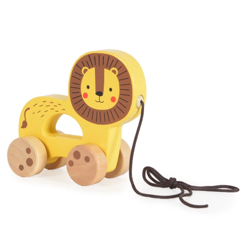 Детска дървена играчка за дърпане Лъвче | PAT28054