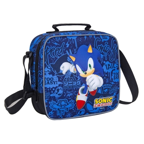Детска синя термо чанта за храна Sonic Let’s Roll | PAT28100