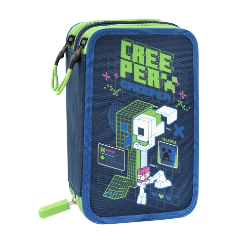 Детски пълен несесер Minecraft Creeper Anatomy Neon | PAT28165