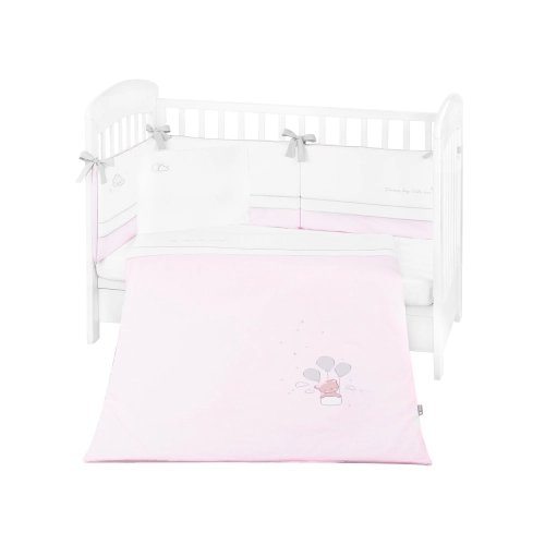 Бебешки спален комплект с бродерия 6 части Dream Big Pink | PAT28189