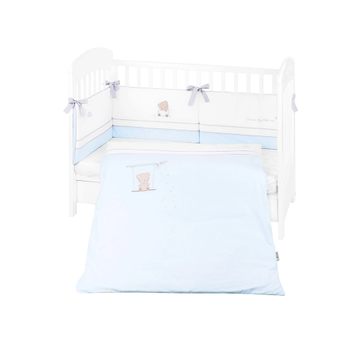 Бебешки спален комплект с бродерия EU style Dream Big Blue | PAT28203