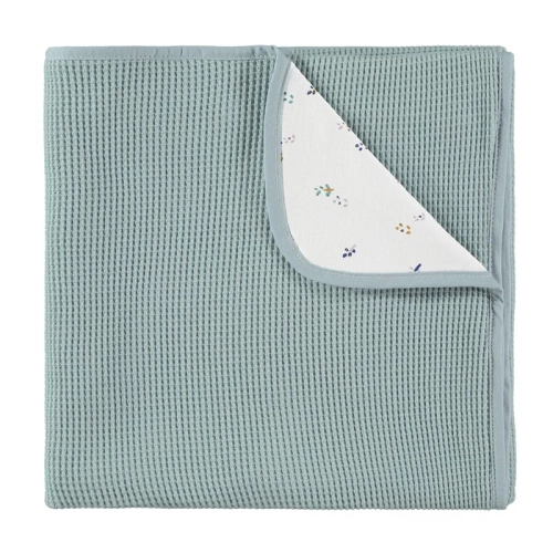 Бебешко памучно релефно одеяло 80х110см. Mint/Lavanda | PAT28232