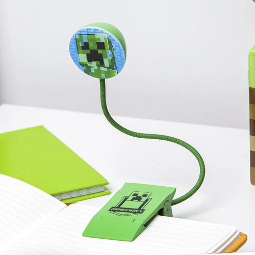 Детска зелена настолна лампа за четене Minecraft Creeper  - 6