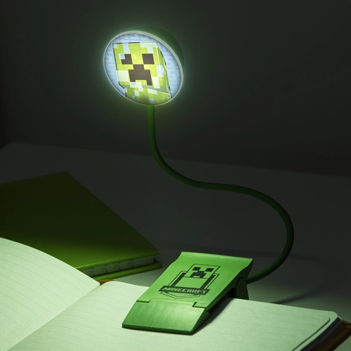 Детска зелена настолна лампа за четене Minecraft Creeper  - 7