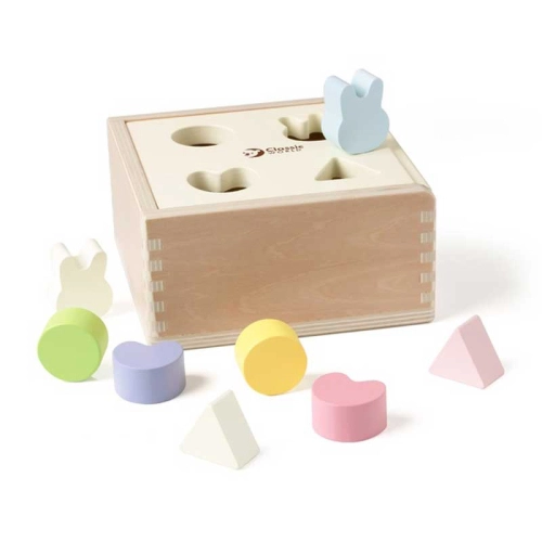Дървена кутия за сортиране на формички в пастелни цветове | PAT28325