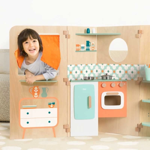 Детска дървена къща за игра Моят малък дом  - 3