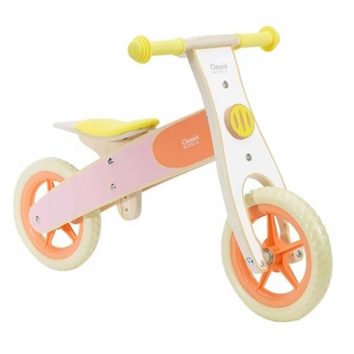 Детско дървено баланс-колело в пастелни цветове  - 2