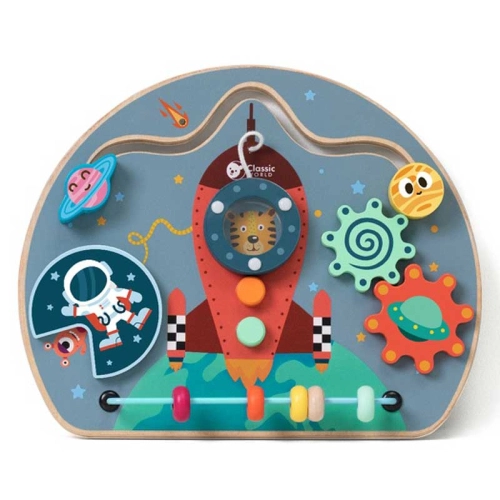 Интерактивна дървена детска играчка Космическа ракета | PAT28344