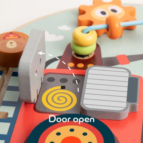 Интерактивна дървена детска играчка Пожарникарска кола | PAT28345