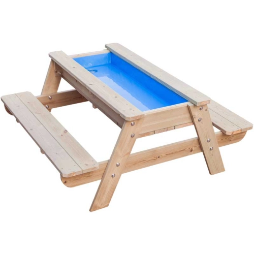 Детски дървен комплект маса с пейка за игра с пясък и вода | PAT28416