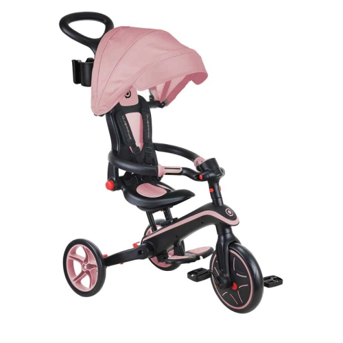Детска триколка 4 в 1 Explorer Trike Foldable розов цвят  - 2