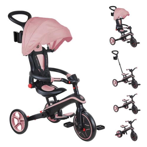 Детска триколка 4 в 1 Explorer Trike Foldable розов цвят  - 1