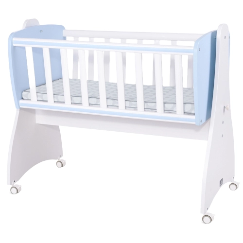 Бебешко легло-люлка First Dreams Бяло/Baby Blue New | PAT28489