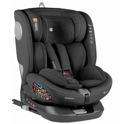 Детски черен стол за кола 40-150 см i-Moove i-SIZE Black | PAT28645