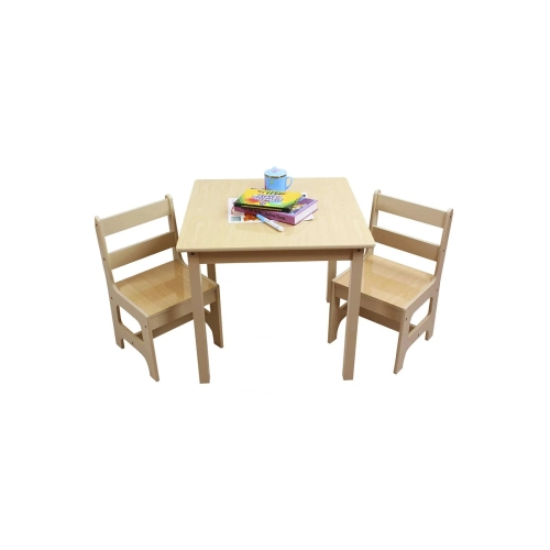 Детски дървен комплект маса с 2 столчета Nature | PAT28650