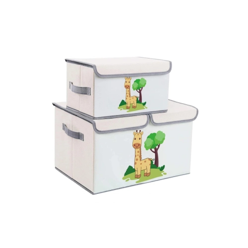 Комплект 2 кутии с капак и дръжки за детски играчки и книги | PAT28661
