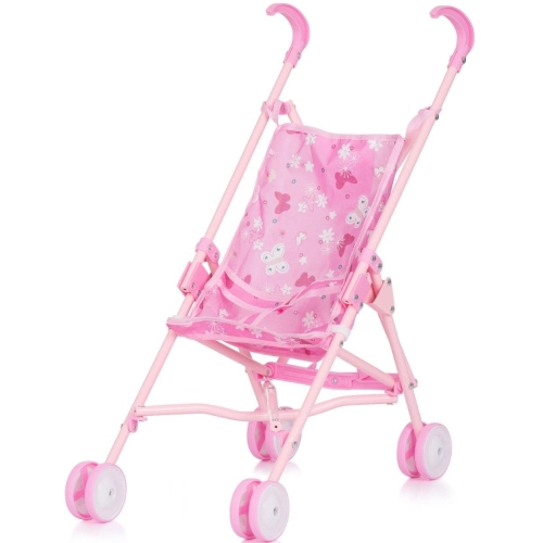 Детска розова лека и удобна количка за кукли Диди Пеперуди | PAT28829