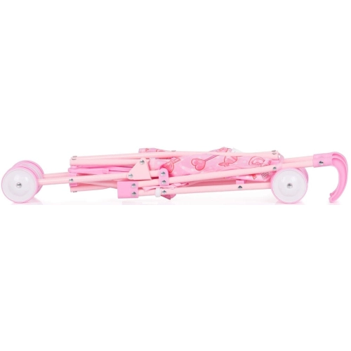 Детска светло розова удобна количка за кукли Диди близалки | PAT28831
