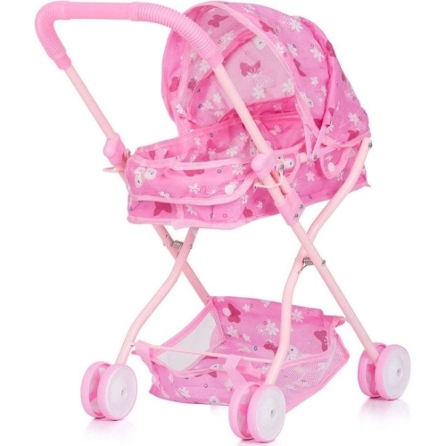 Детска розова удобна количка за кукли Джиджи Пеперудки | PAT28832