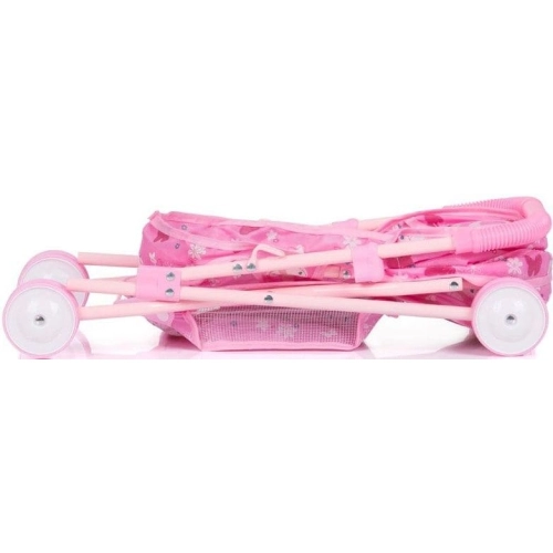 Детска розова удобна количка за кукли Джиджи Пеперудки | PAT28832