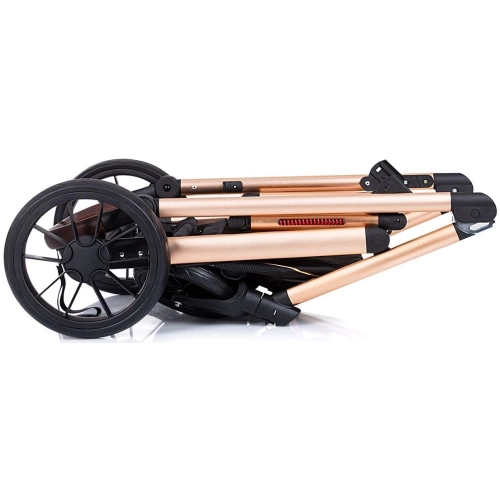 Практична и стилна комбинирана бебешка количка Енигма Пудра | PAT28869