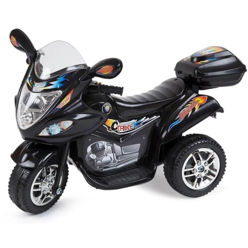 Детски черен електрически мотор с музика и светлина V Sport | PAT28875