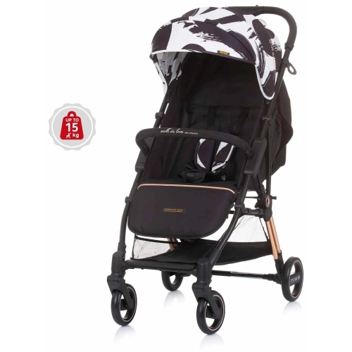 Детска стилна и удобна лятна количка Move on черно-бяла | PAT28997