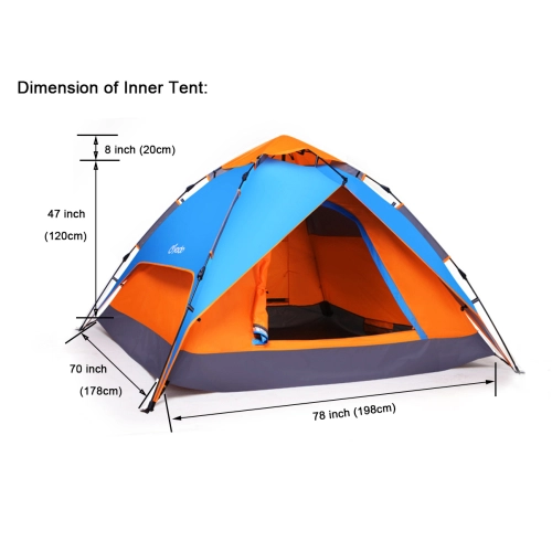 Детска триместна палатка GO