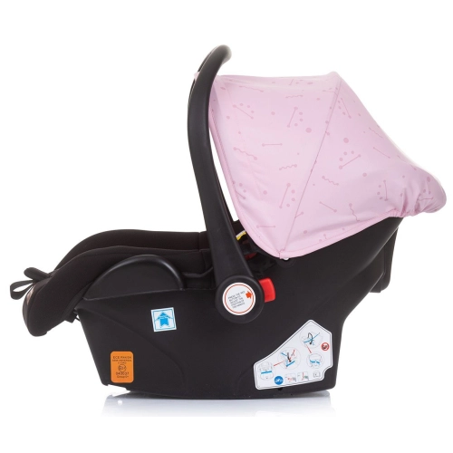Бебешка кошница за кола с адаптор Камеа 0-13 kg Розова вода | PAT29155