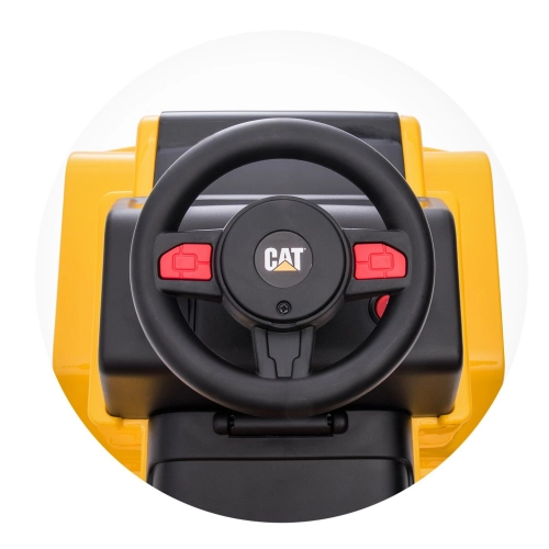 Детска жълтa акумулаторна кола Cat самосвал | PAT29195