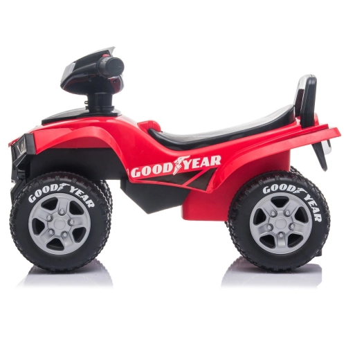 Детска червена играчка за бутане със светлини ATV Goodyear  - 3