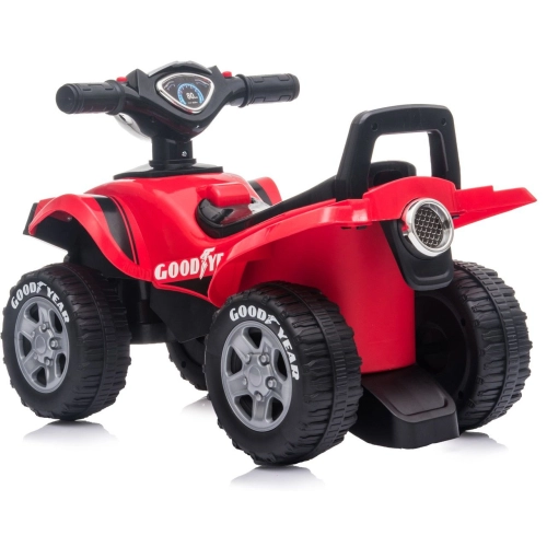 Детска червена играчка за бутане със светлини ATV Goodyear  - 4