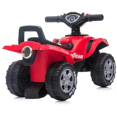 Детска червена играчка за бутане със светлини ATV Goodyear  - 6