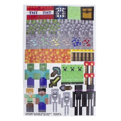Бутилка за декориране Minecraft и стикери Paladone | PAT29231