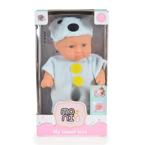 Детска реалистична кукла 20cm Mouse Blue  - 1