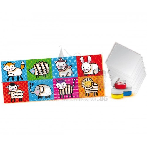 Детски комплект Карти за оцветяване с пръсти Ses | P39190