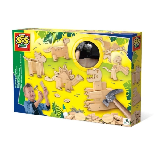 Детски занимателен комплект за дърводелство: Динозаври | PAT29681