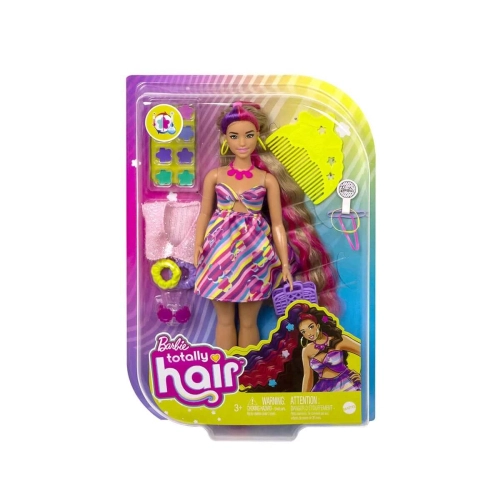 Детски комплект кукла с дълга коса и цветя Barbie | PAT29805