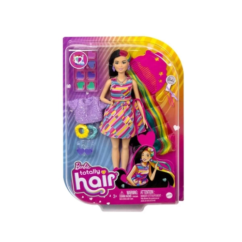 Детски игрален комплект кукла с дълга коса и сърца Barbie | PAT29806