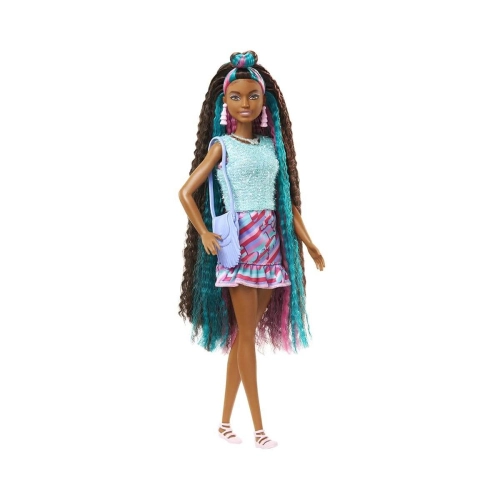 Детски игрален комплект кукла с дълга коса и пеперуди Barbie | PAT29807