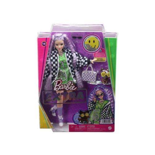 Детска кукла Barbie Екстра: С черно-бяло яке | PAT29809
